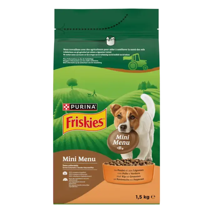 Friskies® Mini Menu Pollo - Pienso para perro pequeño
