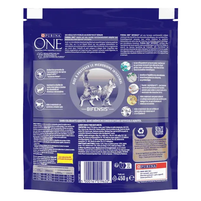 Purina® ONE® - Croquettes pour Chat Adulte au Poulet et aux Céréales