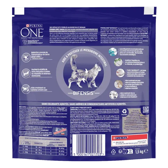 Purina® ONE® - Croquettes pour Chat Adulte au Poulet et aux Céréales