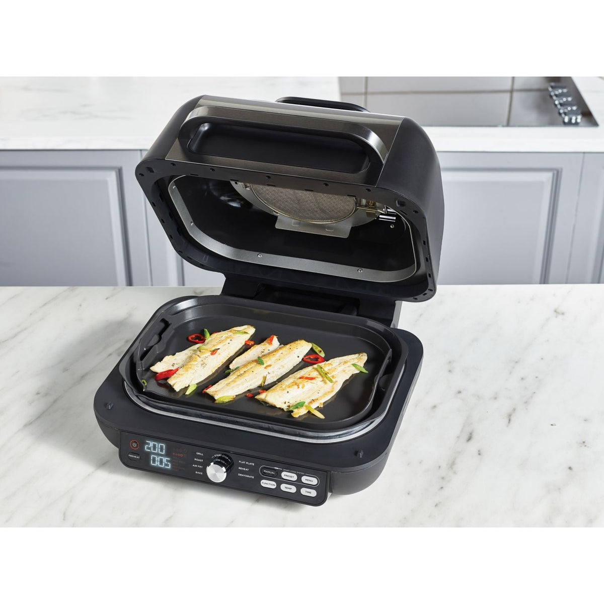 Grille-viande Ninja Foodi MAX PRO AG651EU noir gris à poser, 33x20 cm
