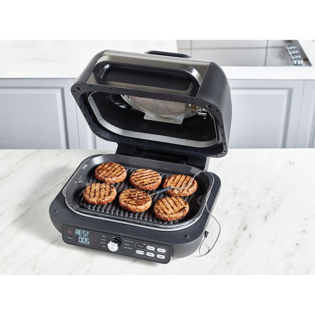 Grille-viande Ninja Foodi MAX PRO AG651EU noir gris à poser, 33x20 cm
