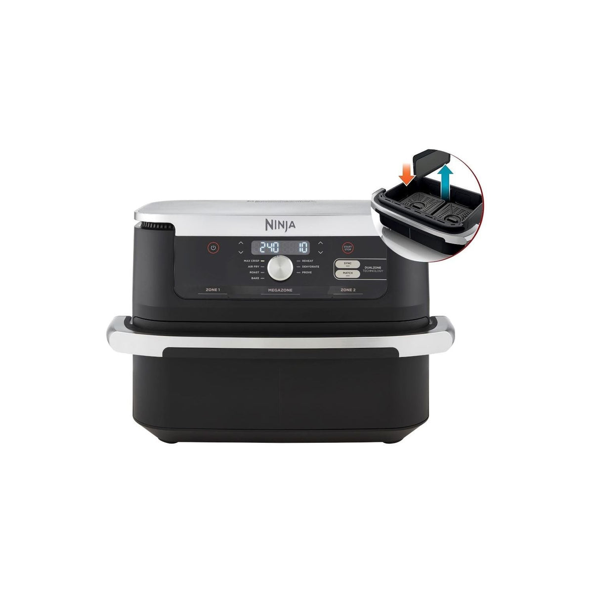 Friteuse sans huile Ninja Foodi FlexDrawer 10,4 L AF500EU – Noir