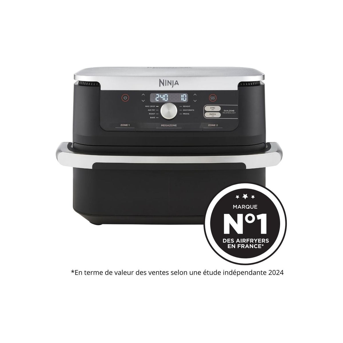 Friteuse sans huile Ninja Foodi FlexDrawer 10,4 L AF500EU – Noir