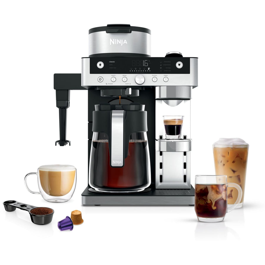 Cafetera de filtro y cápsulas Ninja con espumador integrado CFN803EU
