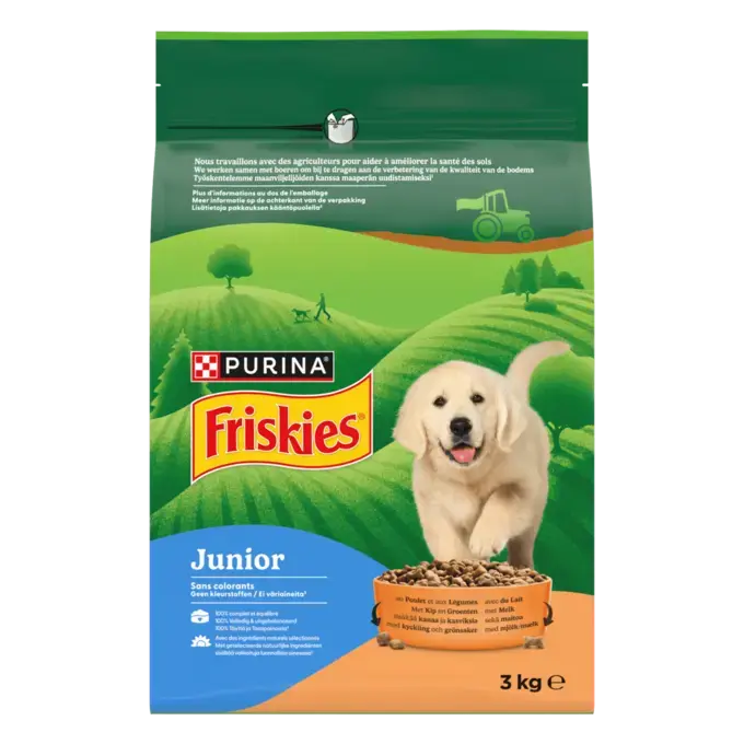 Friskies® Junior - Pienso para cachorro de pollo