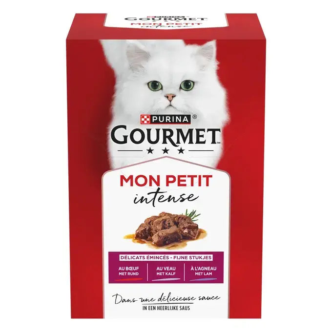 GOURMET™ Mon Petit Intense Sélection à la Viande (Boeuf, Agneau et Veau)