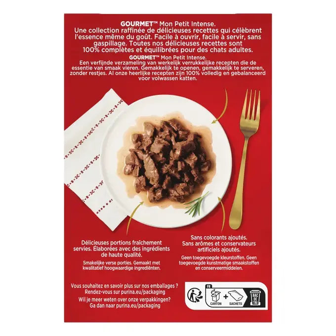 GOURMET™ Mon Petit Intense Sélection à la Viande (Boeuf, Agneau et Veau)