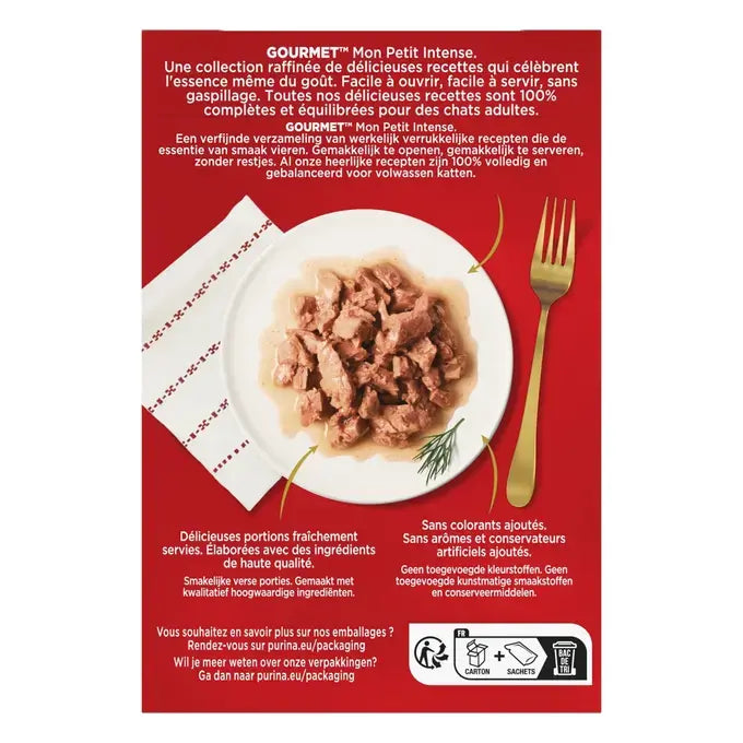 GOURMET™ Mon Petit Intense Sélection à la Volaille (Dinde, Canard et Poulet)