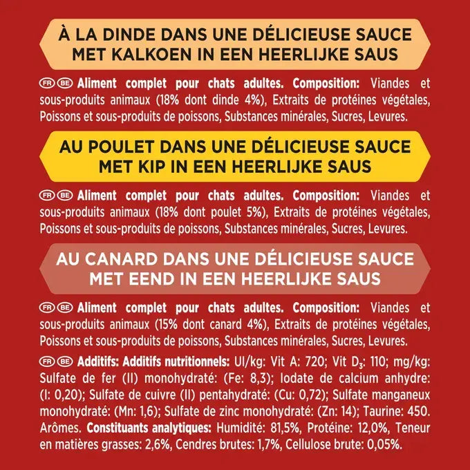 GOURMET™ Mon Petit Intense Sélection à la Volaille (Dinde, Canard et Poulet)