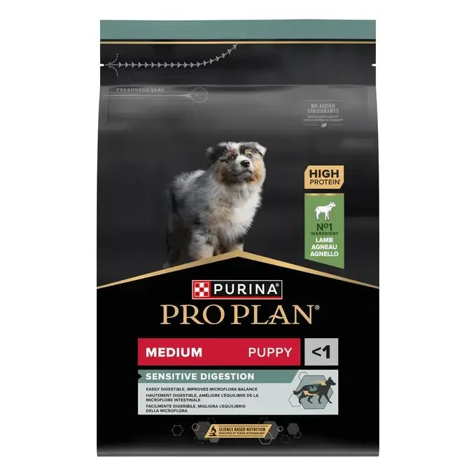 Pro plan® medium puppy sensitive digestion - riche en agneau