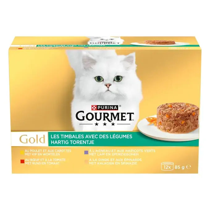 GOURMET™ GOLD Les Timbales avec des Légumes - Boîtes pour chat