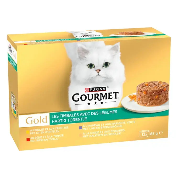 GOURMET™ GOLD Les Timbales avec des Légumes - Boîtes pour chat