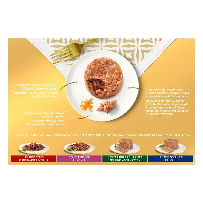 GOURMET™ GOLD Les Timbales avec des Légumes - Boîtes pour chat