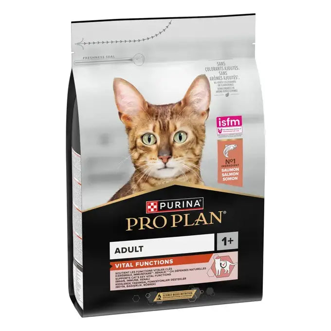 PURINA® PRO PLAN® Adult VITAL FUNCTIONS Riche en Saumon - Croquettes pour chat soutenant les les fontions vitales clés