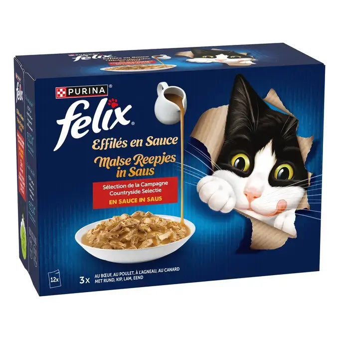 FELIX® Tiernos Filetes con aún más Salsa Selección del Campo