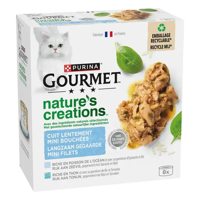 GOURMET™ NATURE'S CREATIONS Mini Bouchées Coffret de la Mer - Boîtes pour chat