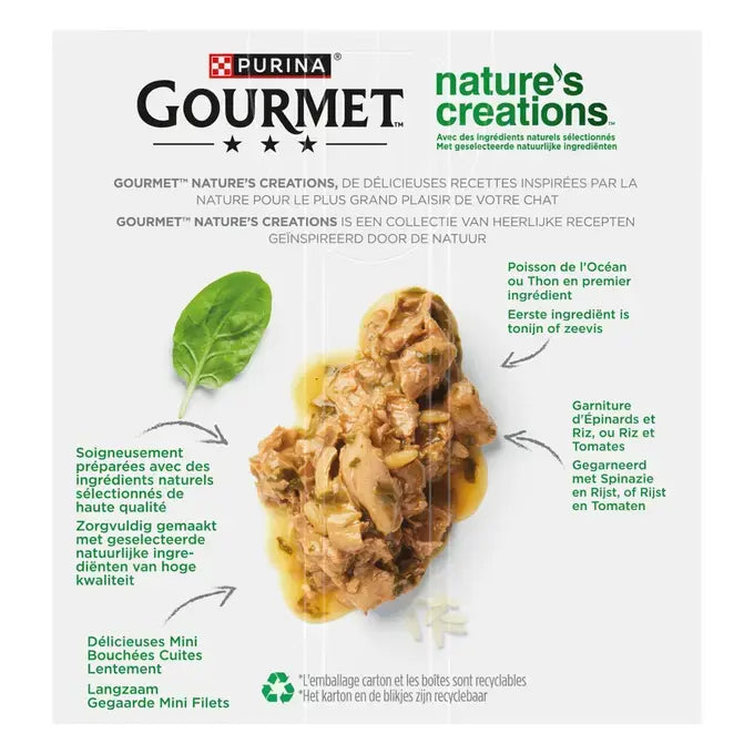GOURMET™ NATURE'S CREATIONS Mini Bouchées Coffret de la Mer - Boîtes pour chat