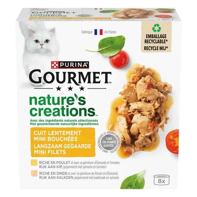 GOURMET™ NATURE'S CREATIONS Mini Bouchées Coffret de Volaille - Boîtes pour chat