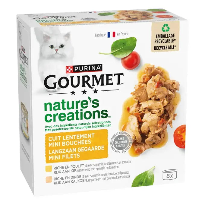 GOURMET™ NATURE'S CREATIONS Mini Bouchées Coffret de Volaille - Boîtes pour chat