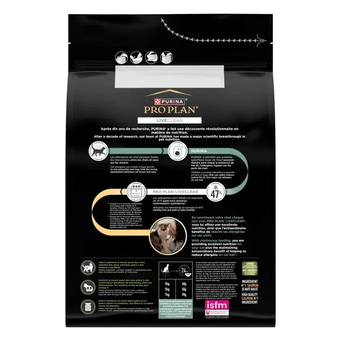 PRO PLAN® LIVECLEAR® Sterilised Adult 1+ Riche en Saumon