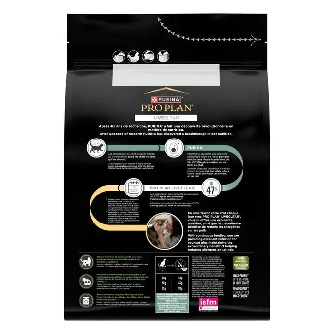 PRO PLAN® LIVECLEAR® Sterilised Adult 1+ Riche En Dinde