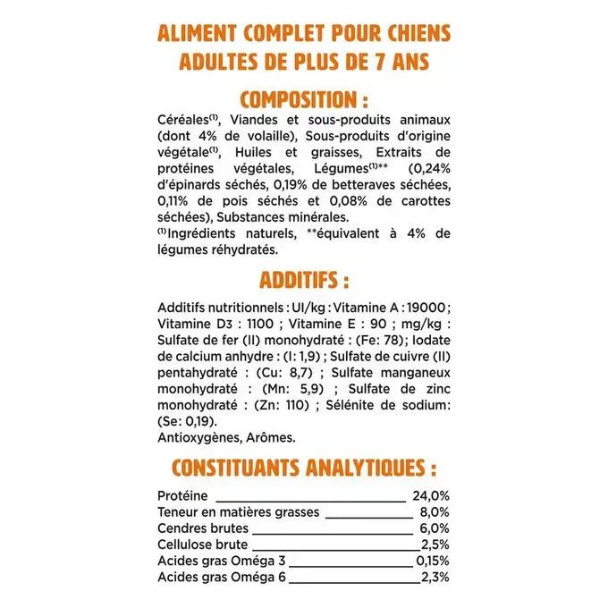 FIDO® CROQ’ MIX® Adulte Au Poulet & aux Légumes - Croquettes pour Chien