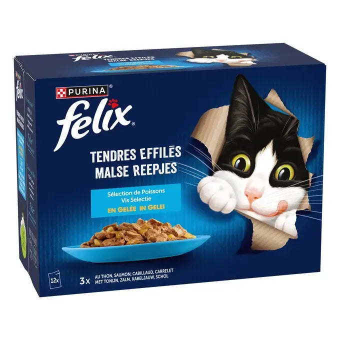 FELIX® - Sachets pour chat Sensations en Gelée - Sélection Poisson