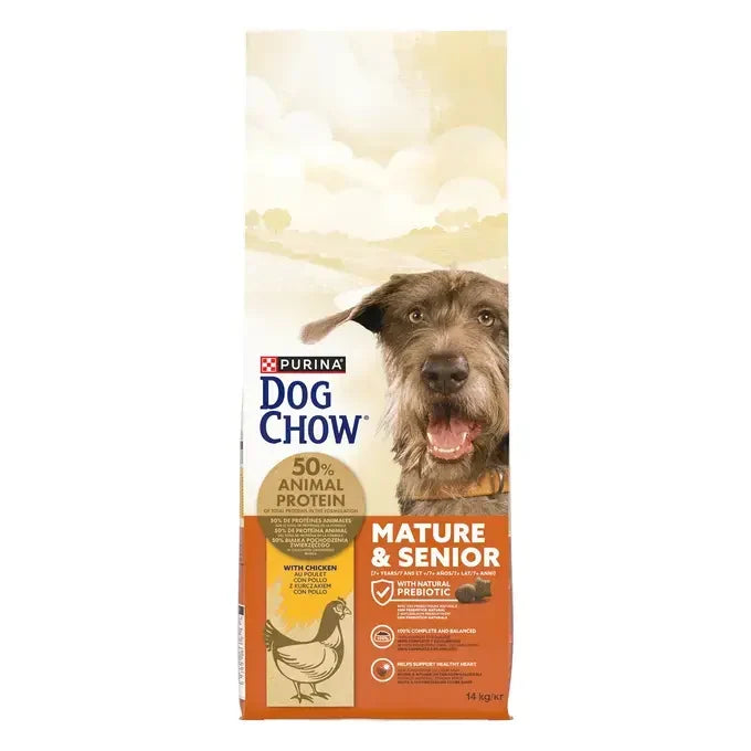 Dog chow® mature senior (7 años y +) - al pollo