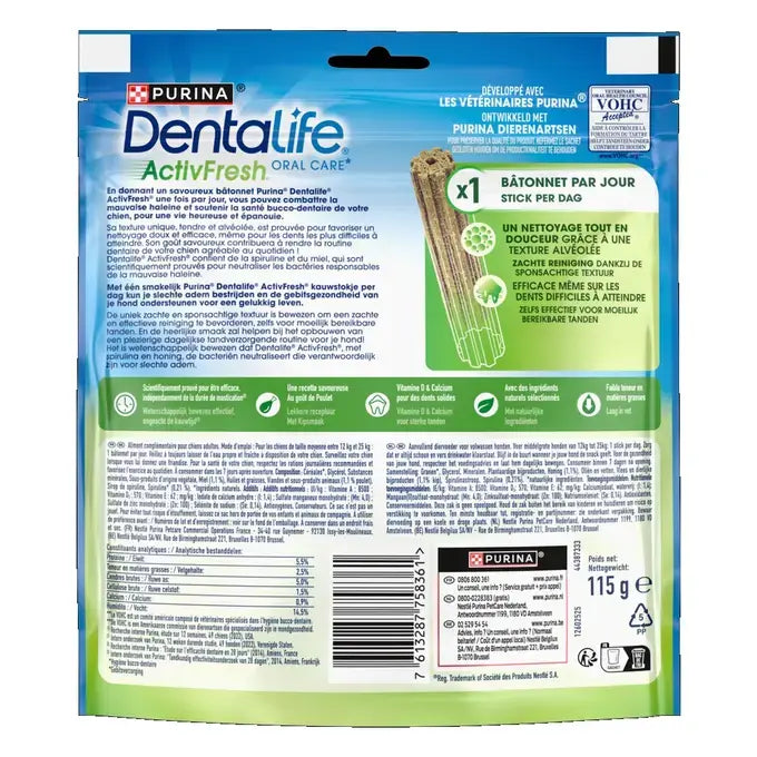 DENTALIFE® ActivFresh® Moyen Chien (12-25kg) - Bâtonnets à mâcher
