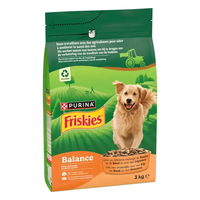 Friskies® Balance - Pienso equilibrado para perro de pollo y buey