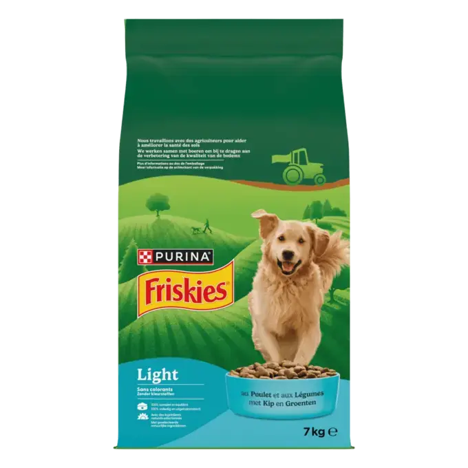 Friskies® Light - Pienso ligero de pollo para perro con sobrepeso