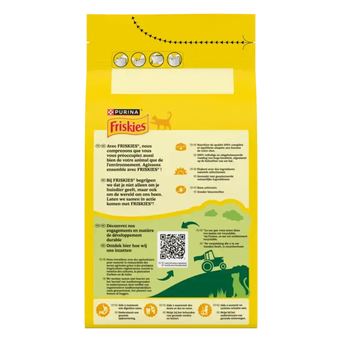 FRISKIES® CHAT ADULTE – Croquettes au Saumon avec des Légumes