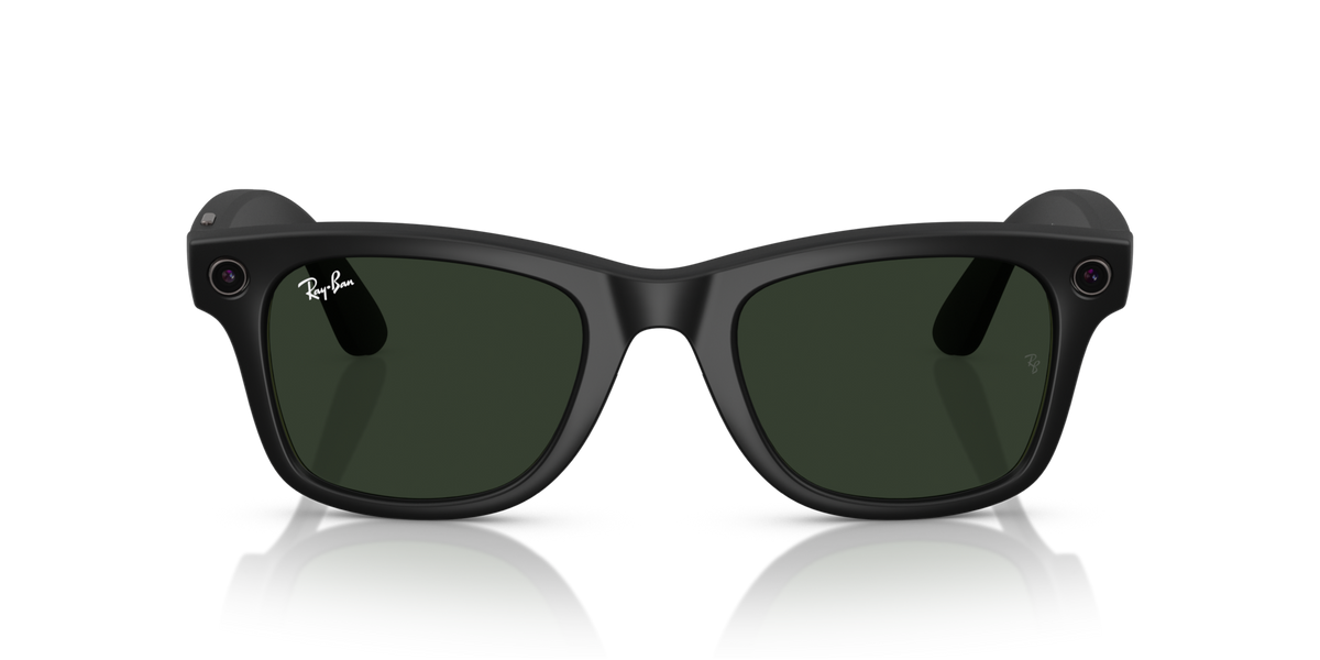 Ray-Ban Meta (Gen 1) Wayfarer - Mat Noir / Incolore/Vert Graphite