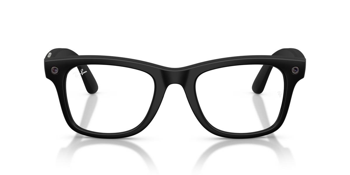 Ray-Ban Meta (Gen 3) Wayfarer - Mat Noir / Filtre lumière bleu-violet transparent