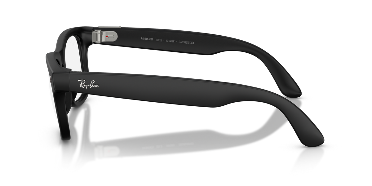 Ray-Ban Meta (Gen 3) Wayfarer - Mat Noir / Filtre lumière bleu-violet transparent