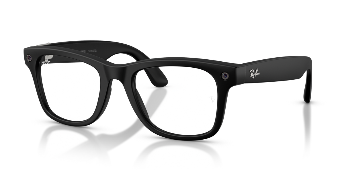 Ray-Ban Meta (Gen 3) Wayfarer - Mat Noir / Filtre lumière bleu-violet transparent