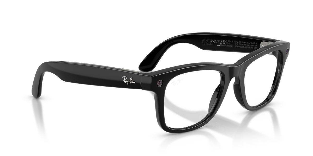 Ray-Ban Meta (Gen 3) Wayfarer - Brillant Noir / Transparent/Gris