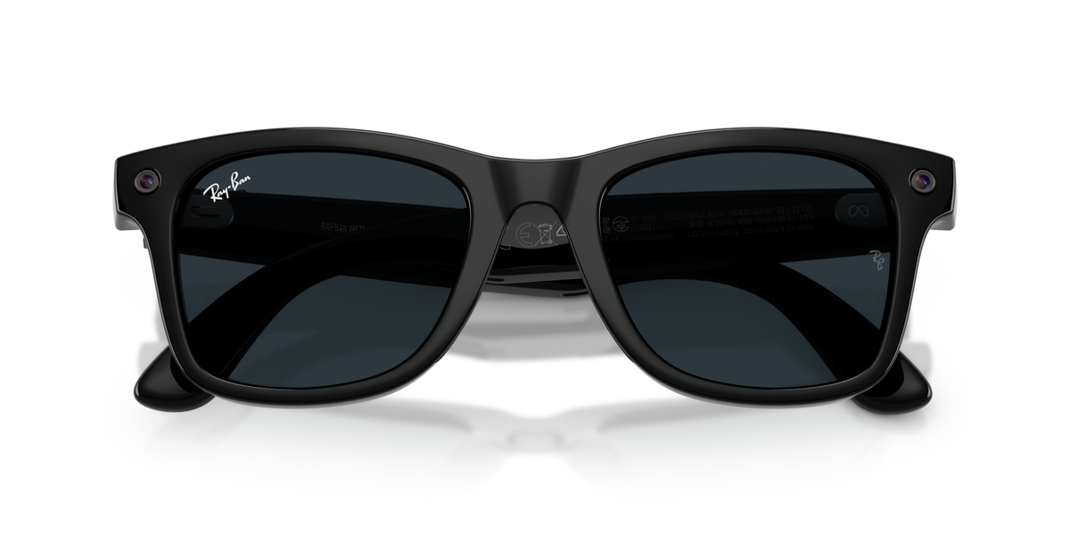 Ray-Ban Meta (Gen 3) Wayfarer - Brillant Noir / Transparent/Gris
