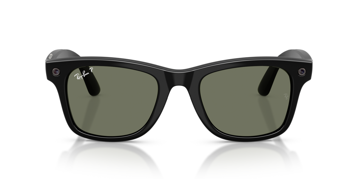 Ray-Ban Meta (Gen 3) Wayfarer - Poli Noir / Vert Polarisé