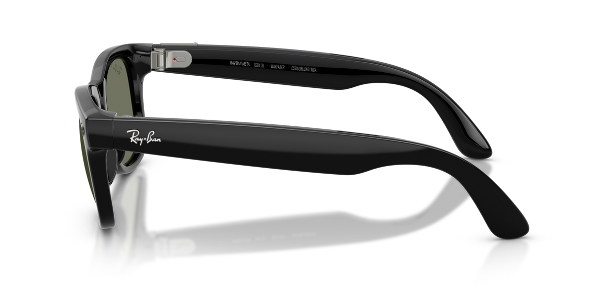 Ray-Ban Meta (Gen 3) Wayfarer - Poli Noir / Vert Polarisé