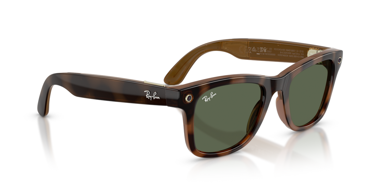 Ray-Ban Meta (Gen 3) Wayfarer - Poli Havana / Vert G-15