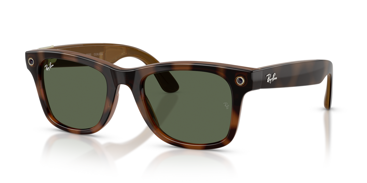 Ray-Ban Meta (Gen 3) Wayfarer - Poli Havana / Vert G-15