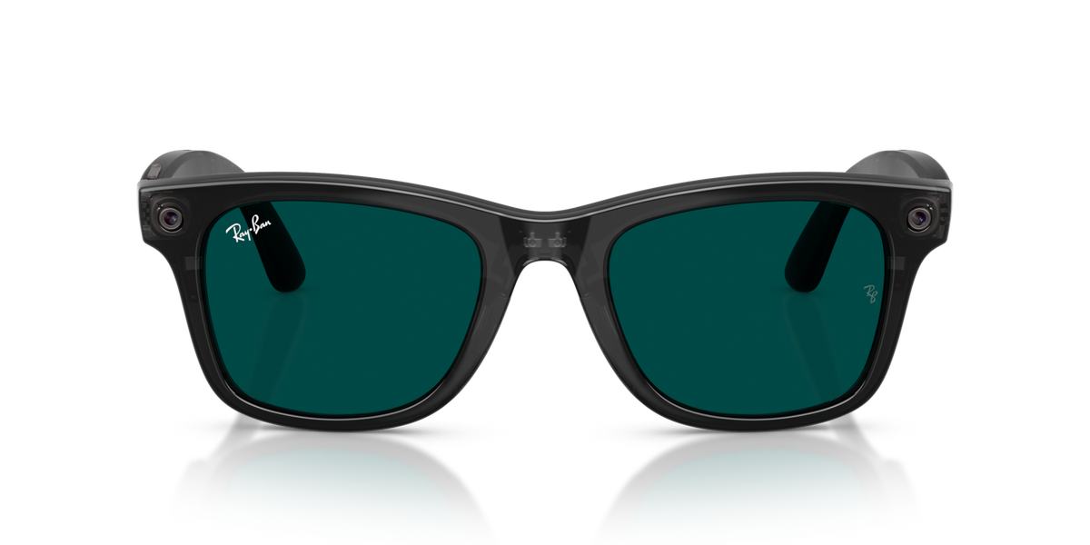 Ray-Ban Meta (Gen 3) Wayfarer - Poli Transparent Noir / Transparent/Aigue-marine