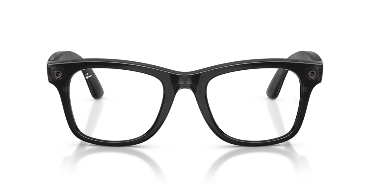 Ray-Ban Meta (Gen 3) Wayfarer - Poli Transparent Noir / Transparent/Aigue-marine