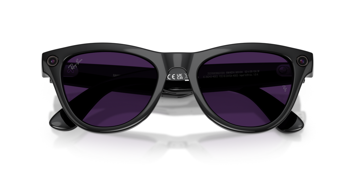 Ray-Ban Meta (Gen 2) Skyler - Brillant Noir / Incolore/Améthyste