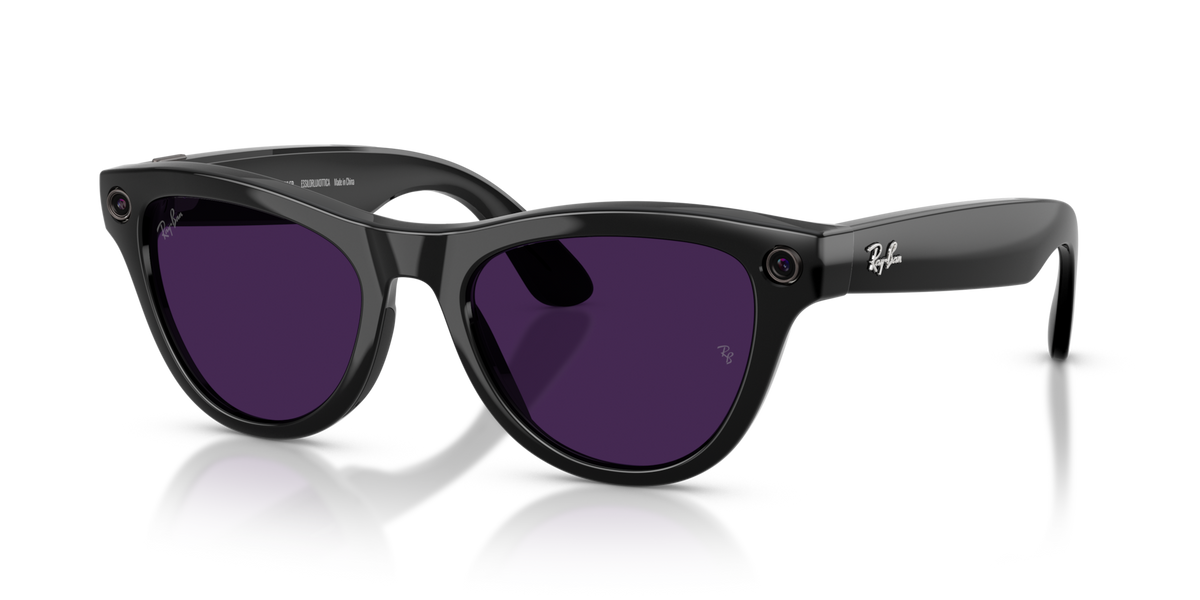 Ray-Ban Meta (Gen 2) Skyler - Brillant Noir / Incolore/Améthyste