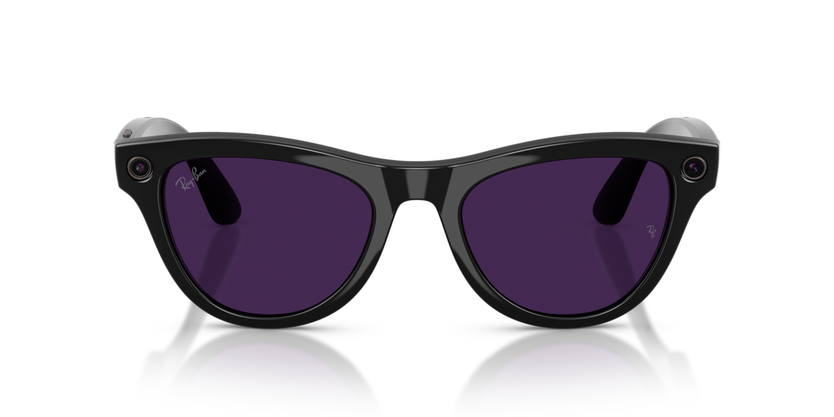 Ray-Ban Meta (Gen 2) Skyler - Brillant Noir / Incolore/Améthyste