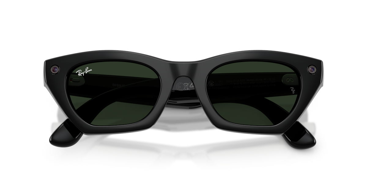 Ray-Ban Meta (Gen 3) Zena - Brillant Noir / Transparent/Vert