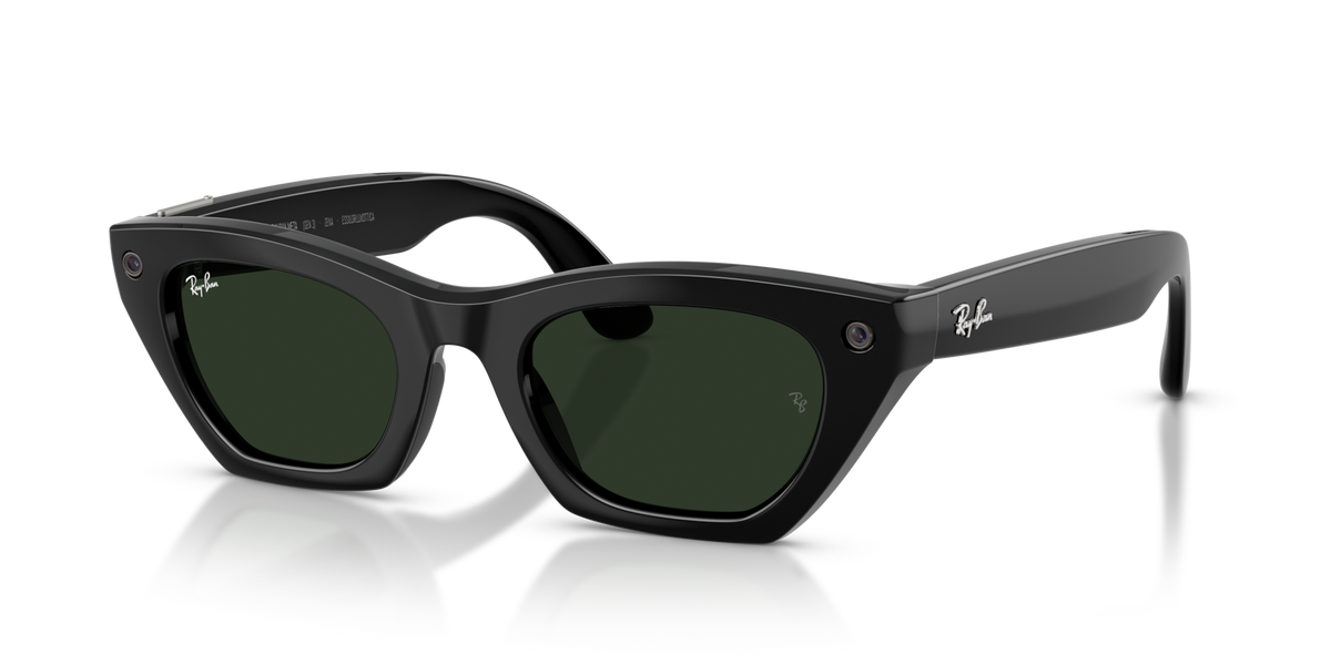 Ray-Ban Meta (Gen 3) Zena - Brillant Noir / Transparent/Vert
