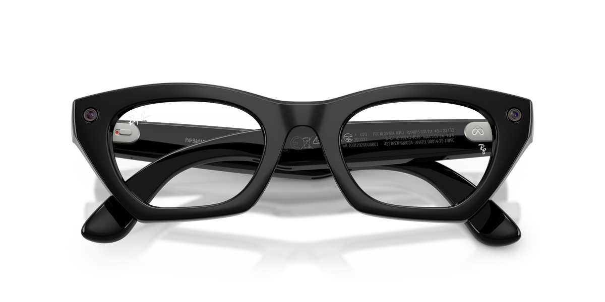 Ray-Ban Meta (Gen 3) Zena - Brillant Noir / Transparent/Vert